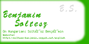benjamin soltesz business card